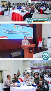 Polda Maluku Utara Gelar Coffee Morning Sinergitas TNI-Polri