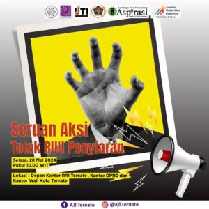 Untuk Seluruh Jurnalis,Pekerja Media, Pekerja Kreatif, Pers Mahasiswa, Pegiat Media Sosial serta Mahasiswa di Maluku Utara