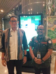 Selain kejadian kecelakaan Bus di Subang,Jawa barat Mentri Sandiaga juga turut prihatin atas kejadian Meletus nya gunung Gamkonora Halbar Maluku Utara