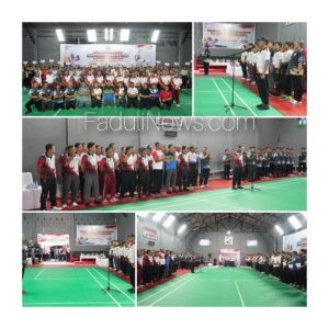 Meriahkan Hari Bhayangkara Ke-78, Polda Malut Gelar Lomba Badminton