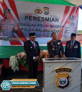 UCAPAN TERIMAKASIH WALIKOTA KEPADA KAPOLDA MALUKU UTARA DI PERSEMIAN SPN POLDA MALUT DI TIDORE GURABATI