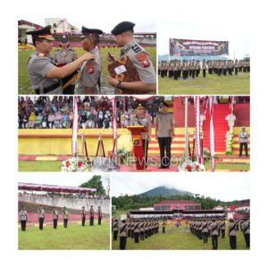 Wakapolda Malut Memimpin Upacara Penutupan Pendidikan Pembentukan Brigadir Polri