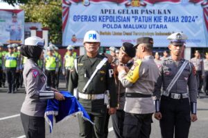 Kapolda Malut Pimpin Gelar Pasukan, Operasi Patuh Kie  Raha 2024