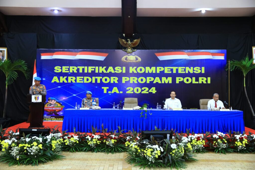 Tingkatkan Pelayanan Publik, DivPropam Polri Gelar Sertifikasi Kompetensi Bintara Akreditor