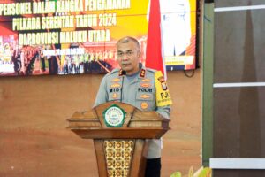 Polda Malut Gelar Latihan Pra Operasi Mantap Praja Kie Raha 2024-2025