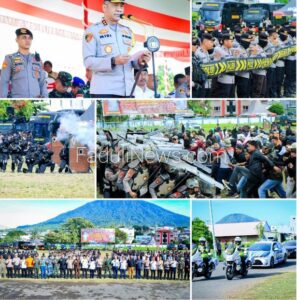 Latihan Sispamkota: Kesiapan Polda Maluku Utara Hadapi Pilkada