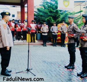 Ditsamapta Polda Malut Gelar Pembaretan Bintara Remaja