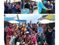 BLUSUKAN DI PASAR PERIKANAN GOTO, PEDAGANG IKAN SIAP MENANGKAN NOMOR 2